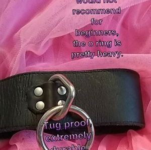 bdsm collar real leather